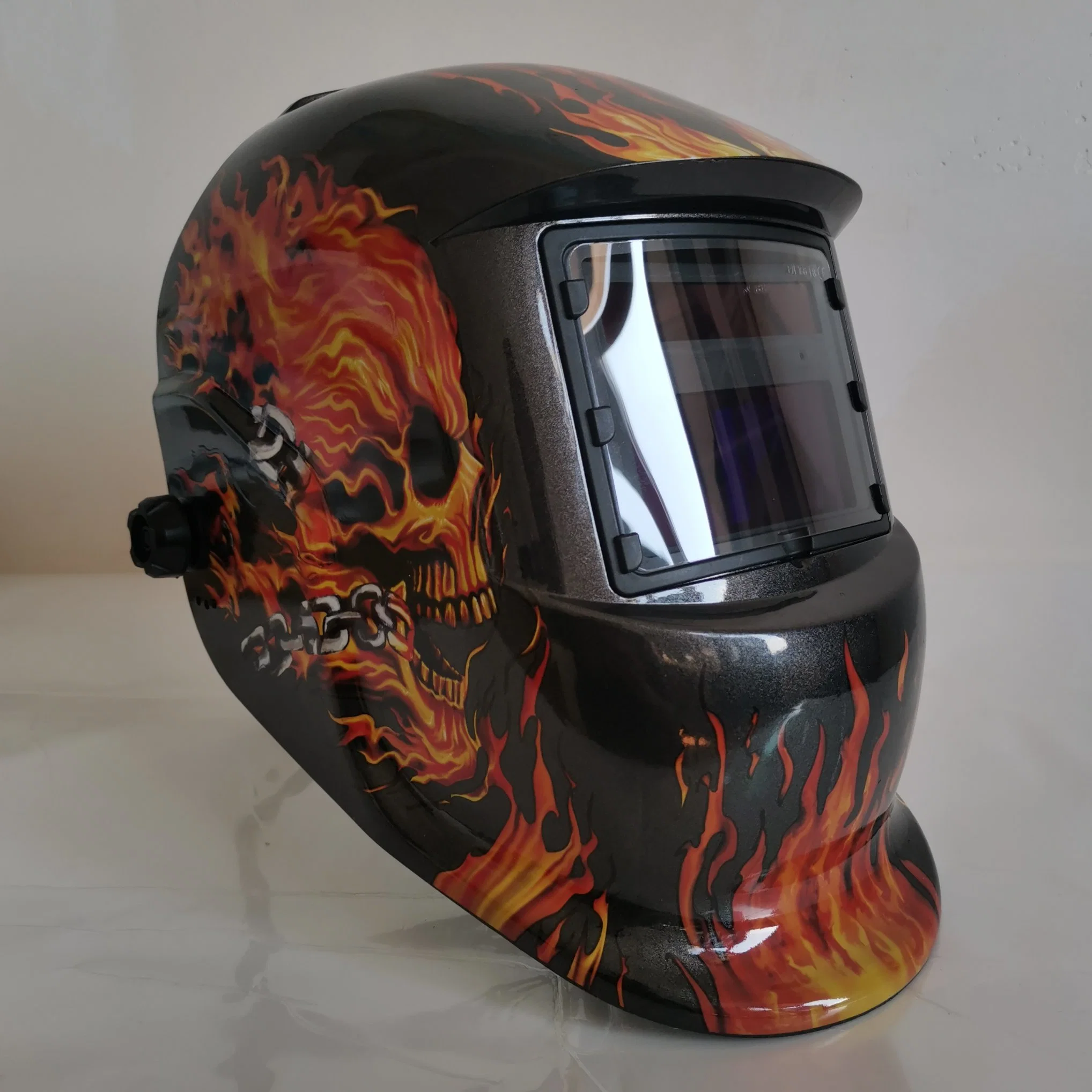 Casco de la soldadura de Alta Energía Solar de oscurecimiento automático de soldadura Casco Animal personalizado