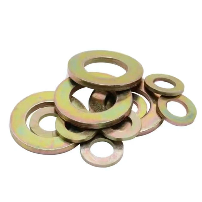 DIN 125 9021 127 a 128A High Tensile Grade 4.8 Class 8.8 Black Yellow Brass White Plain Medium Galvanized Round Gasket Increasesv Gi Flat Washer