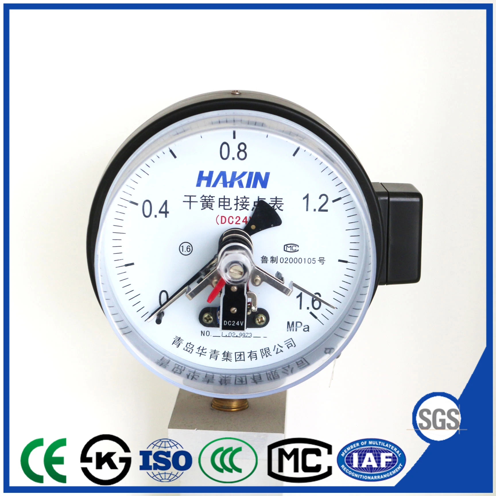 Reed Switch Electric Contact Pressure Gauge with Manufacture Directly