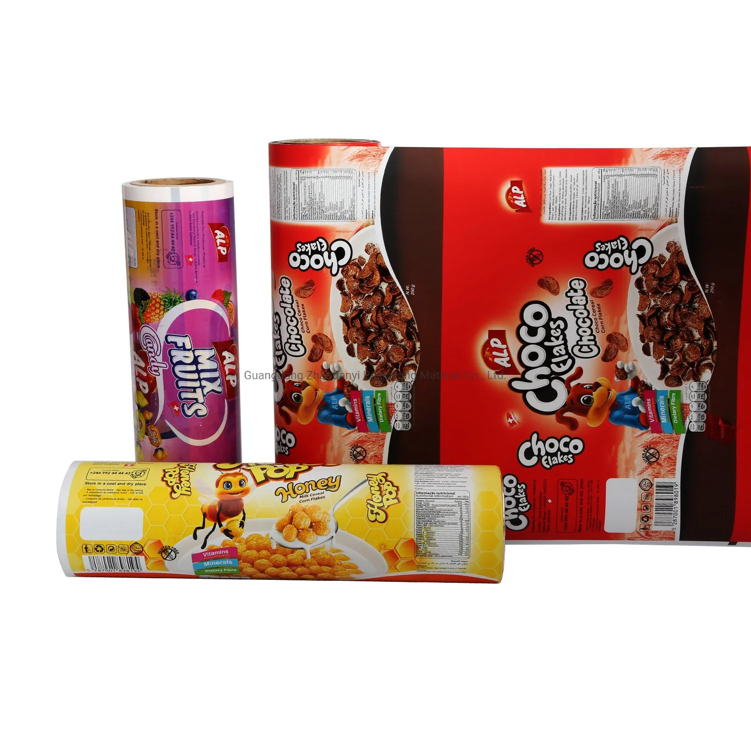 Factory Custom Printing Snack Food Packaging Film Roll Laminating Sachet Film Roll