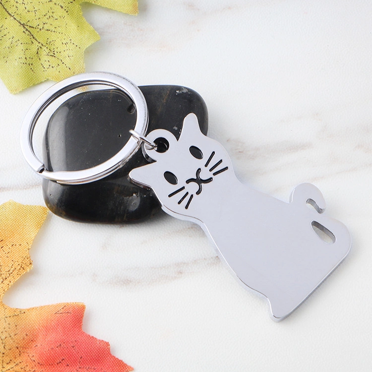 Hot Sale Creative Shape Keychain Laser Key Ring