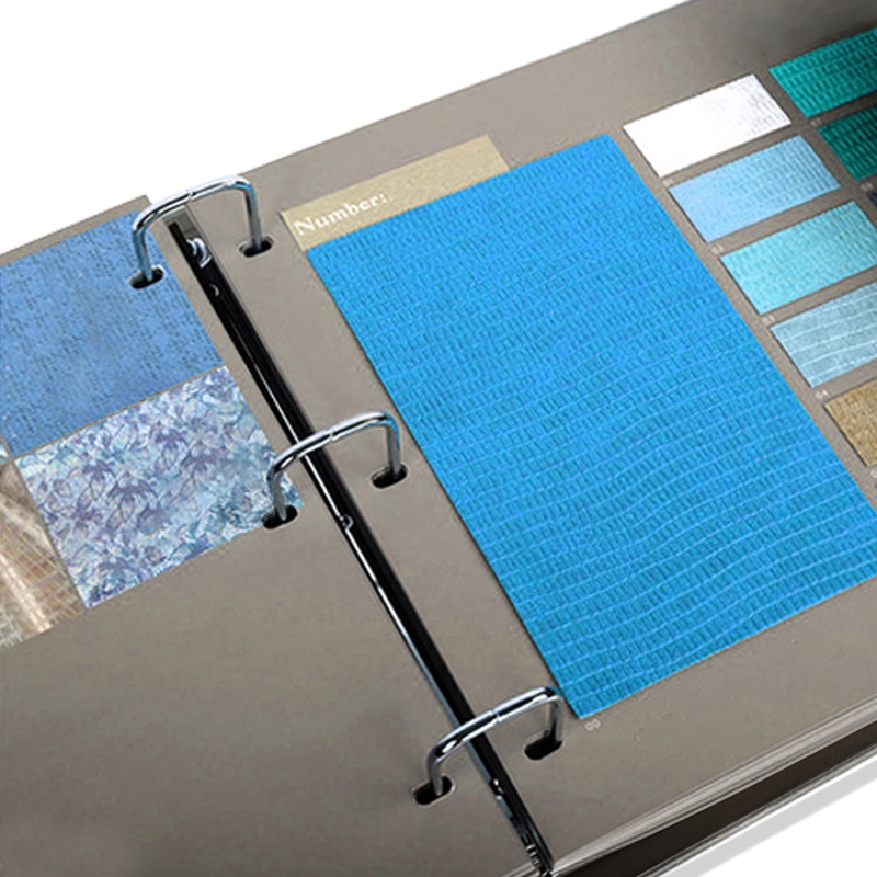 Réception des échantillons de tissu du livre de la résistance livre d'échantillons de couleur de tapis de condensateur