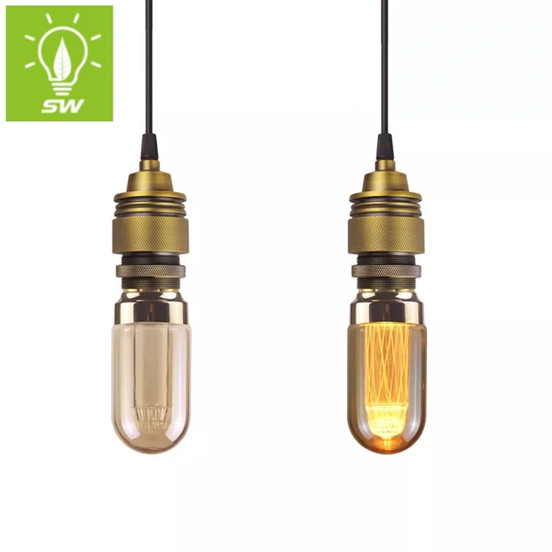 Decoration Antique Edison Replacement T45 2W 4W New ERP Amber Clear Frosted LED Inoor Soft Filament Bulb with Warm Cool Daylight White E27