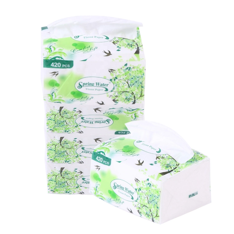 Custom Soft Pack Facial Tissue Paper 2ply 3ply Tissue Paper Products