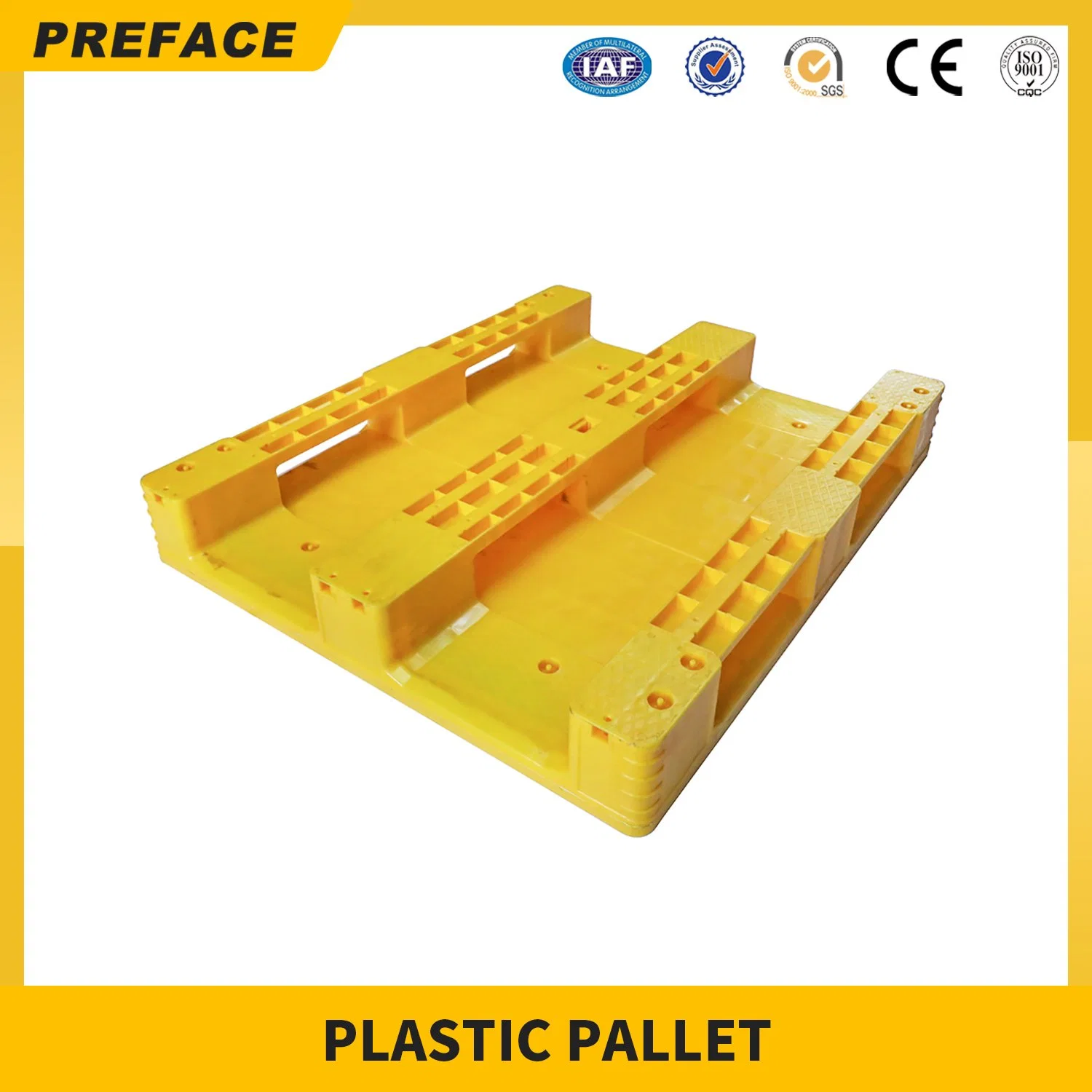 1200X800mm Heavy Duty Double Side Flat Top Durable Stackable Plastic Pallet for Sale Logistics and Transportation Heavy Duty Plastic Pallet Custom Size