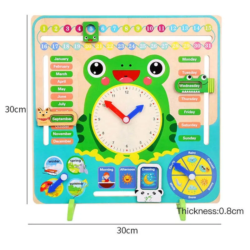 Weather Season Calendar Clock Time Week Cognitive Preschool Education Enlightenment Toy