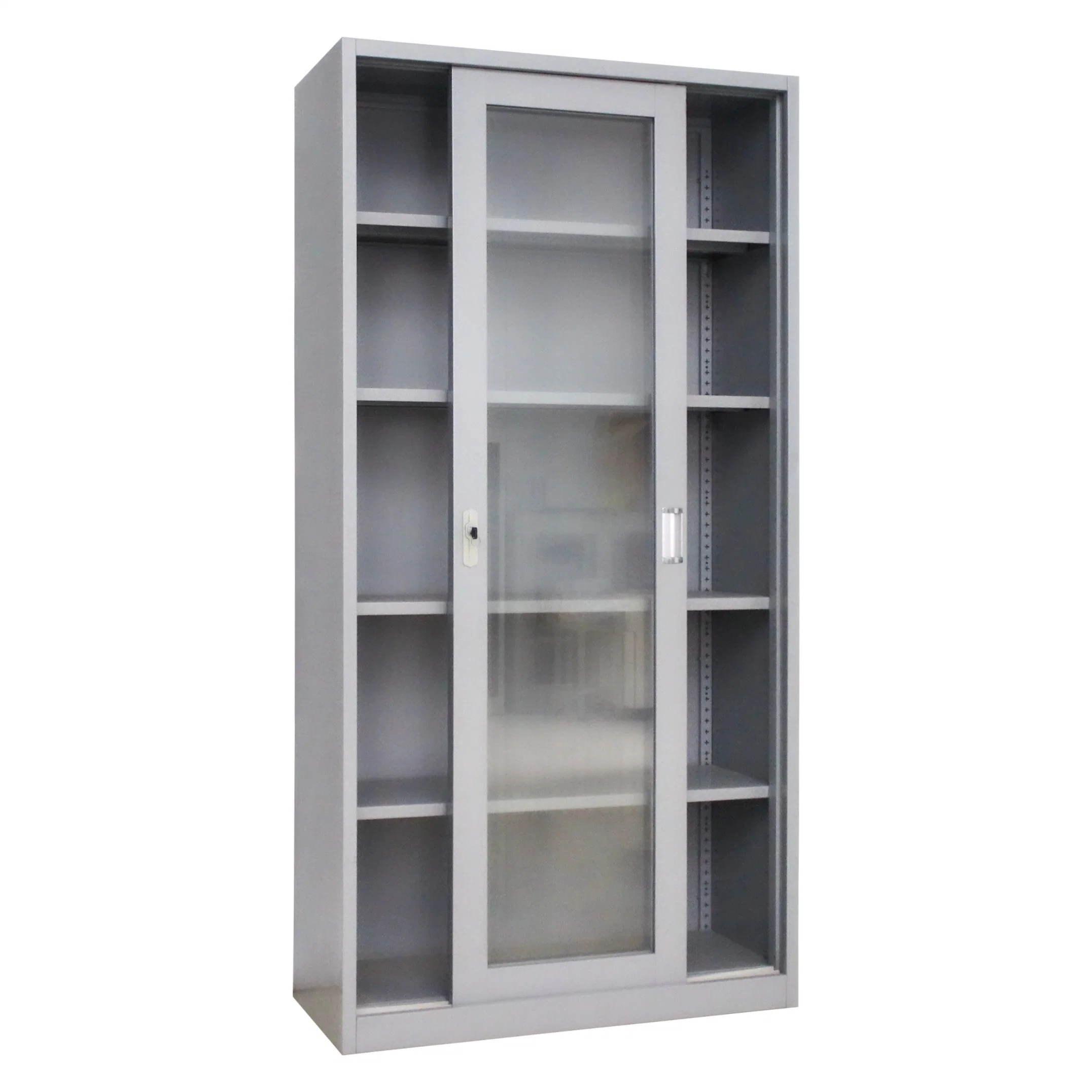 Steel Through Body Glass Documents Office Staff Information Display Cabinet