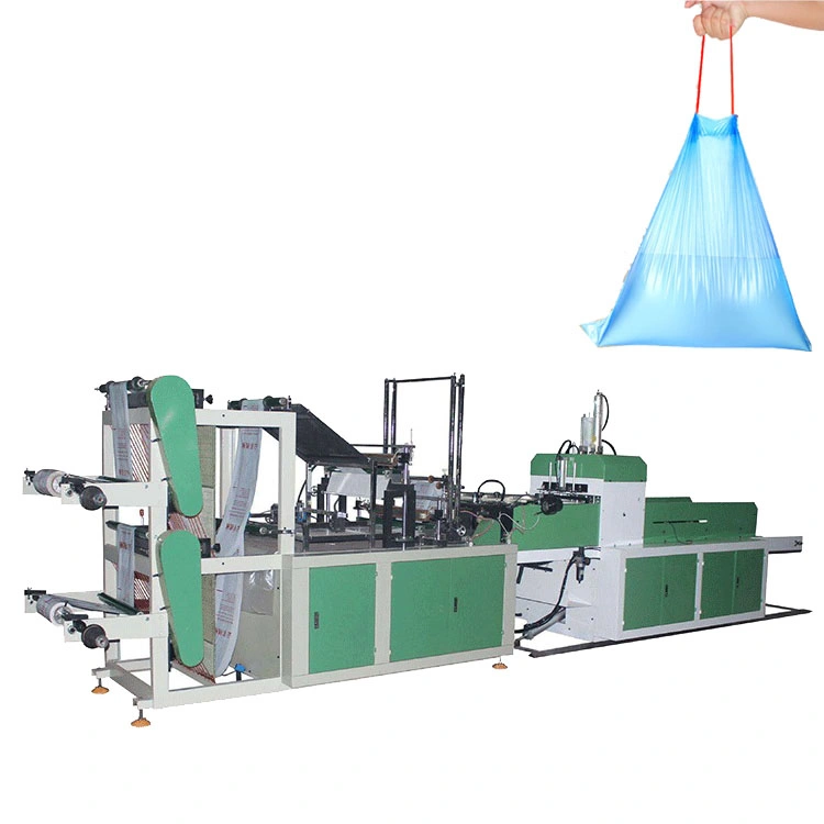 Double Lines Rolls Linkage Plastic Shirt Packing Bag Making Machine