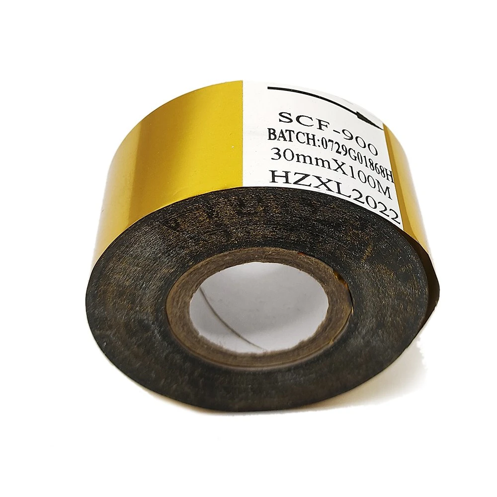 HC3 35mm * 100m Hot Date Stempeln Black Foil Coding Maschine Band Für den Druck von Kunststoffetiketten