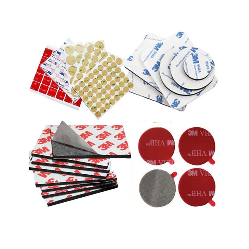 Customized Die Cutting Clear Double Sided Tape Foam Sticky Tape Disc Washer Gasket Pad Circle 3m Clear Adhesive Dots