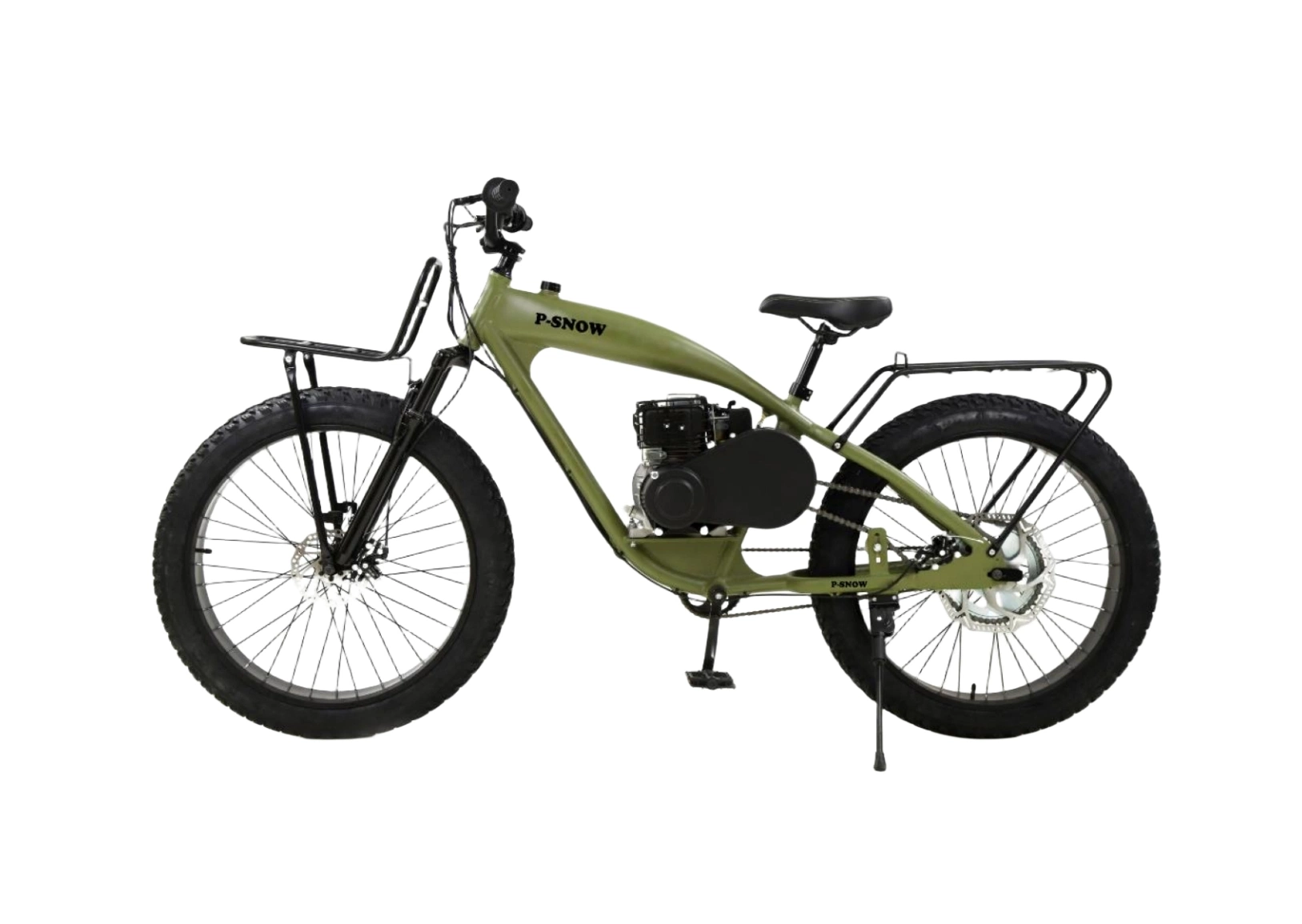 Gas-Powered Bicycle with Lifan 2.5 Motor and 79cc 4 Stroke Engine