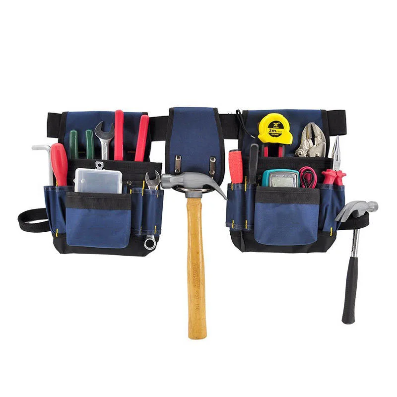 Amostra gratuita ferramenta de manutenção elétrica Bolsa saco de ferramentas suporte de técnico Correia da ferramenta do organizador de trabalho com saco