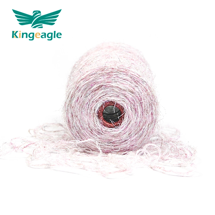 Kingeagle Pink Metallic Fiber Shinning Candy Brush Yarn