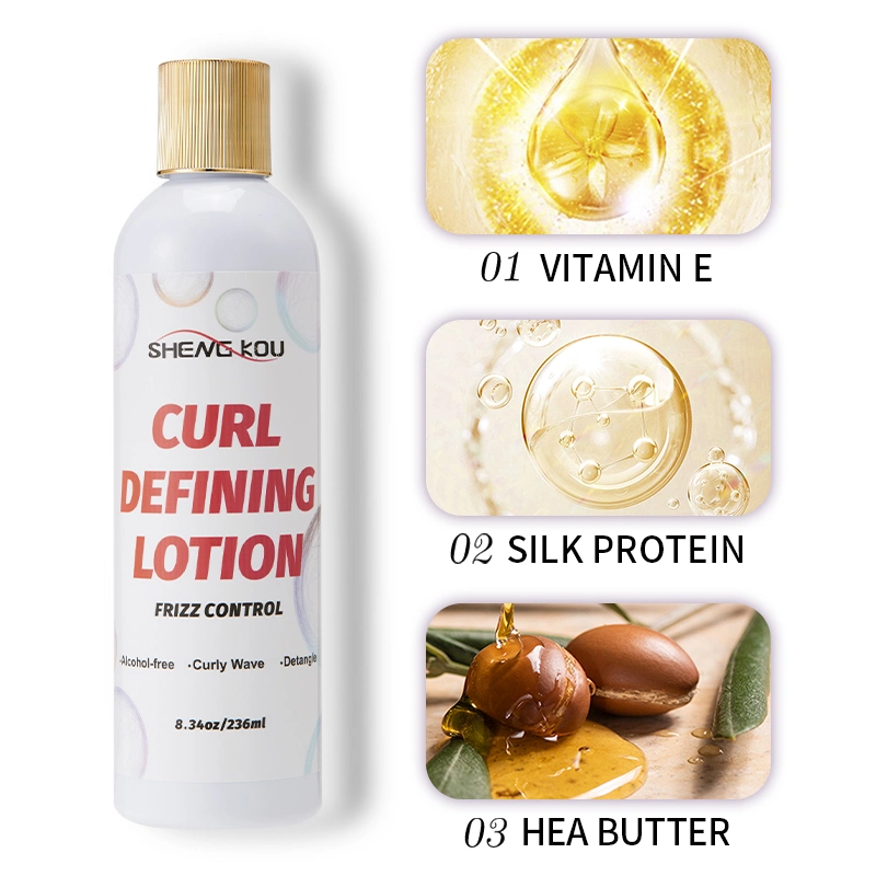 Private Label Organic Moisturizing Curly Hair Products Curl Defining Hair Cream