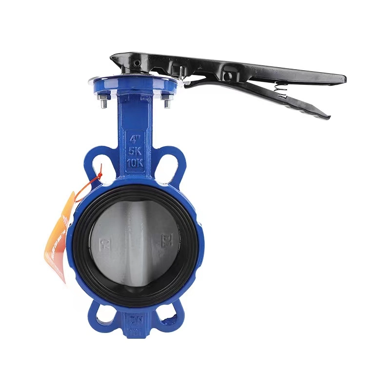 Handle Operated Flexible Sealing Wafer Type Butterfly Valve