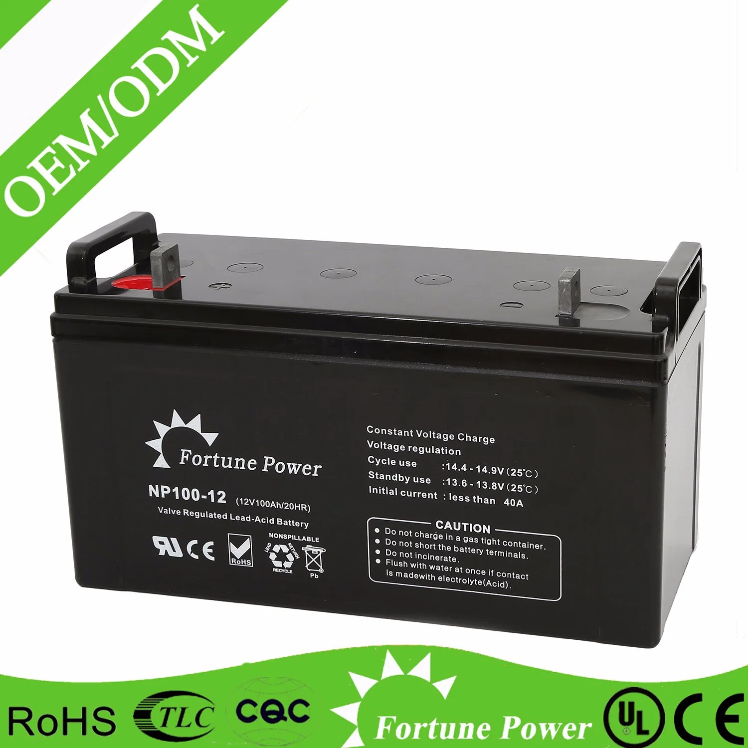 12V100ah Maintenance-Free au plomb-acide de batterie UPS batterie solaire de la batterie d'énergie éolienne