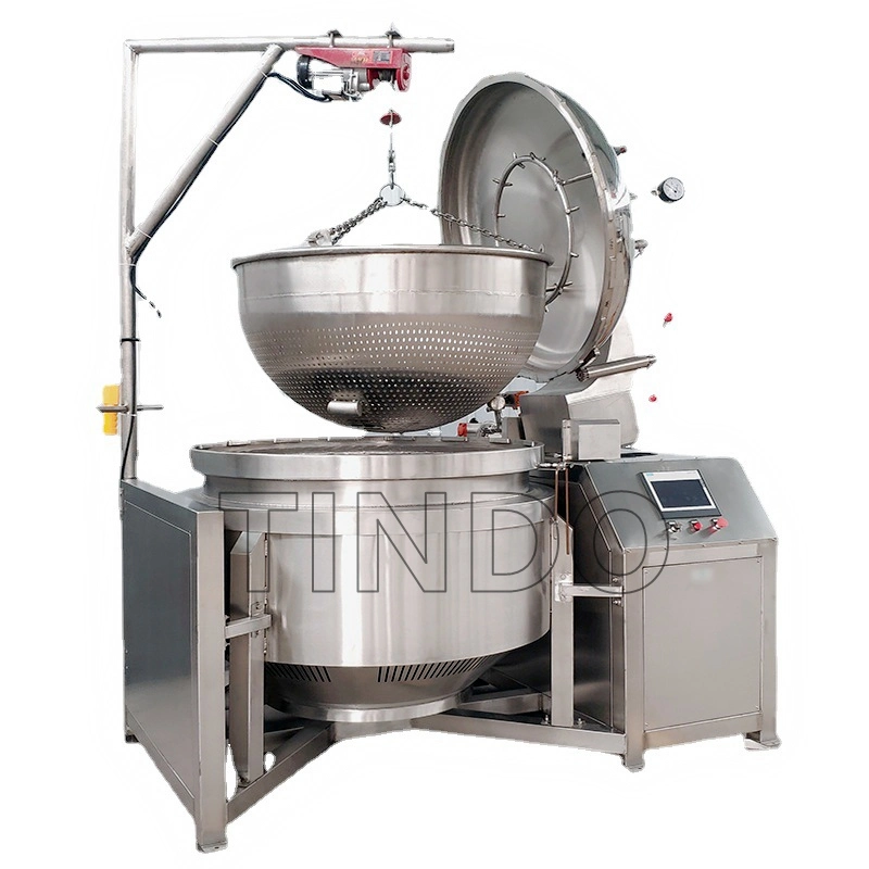 آلة معالجة الطعام آلة طهو الضغط الصناعي آلة طهو وعاء كهربائي التدفئة