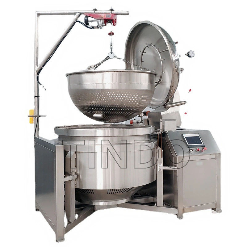 Food Processing Machine Industrial Pressure Cooker Machine Cooking Pot Electric Heating