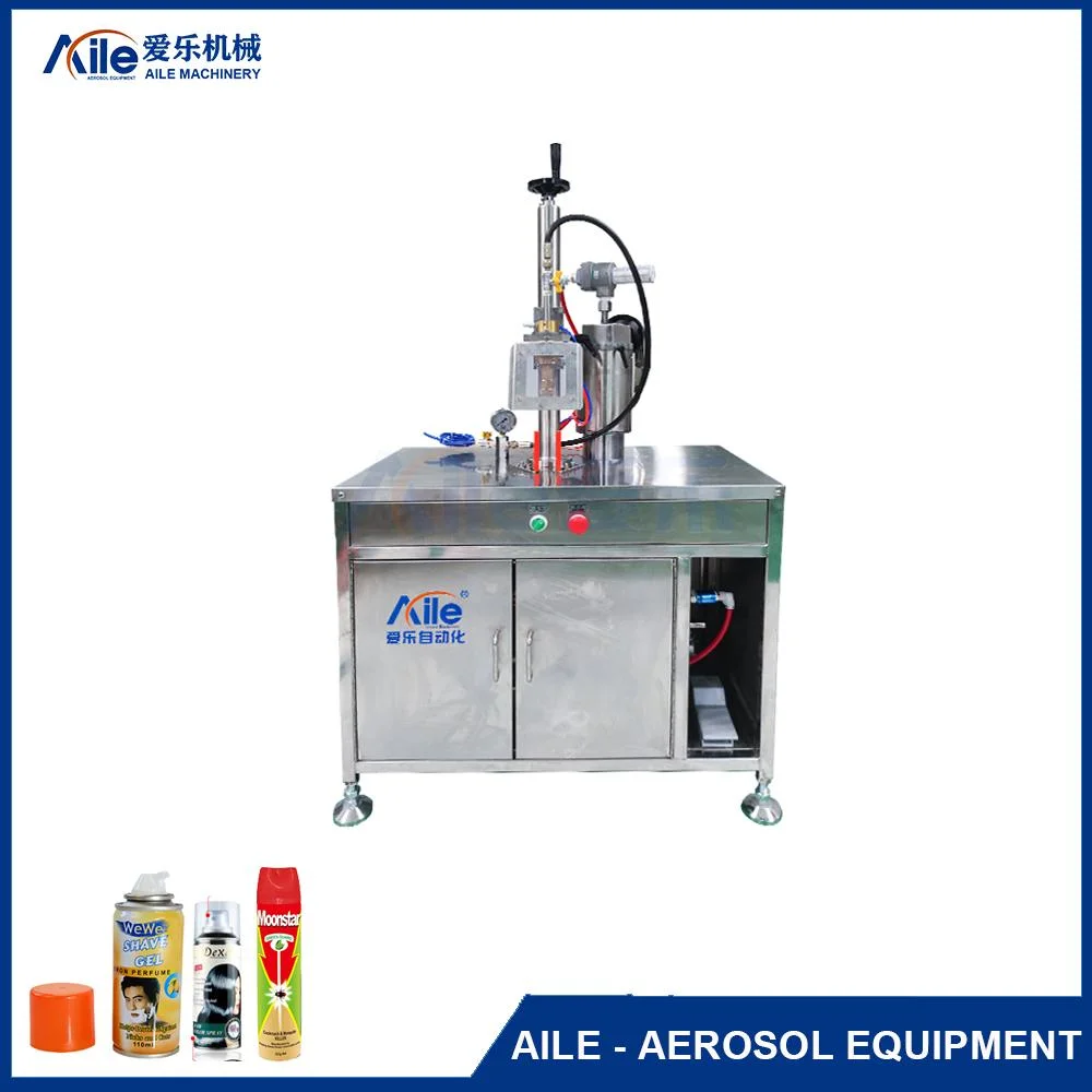 Pneumatic Body Deodorant Aerosol Gas Can Filling Machine