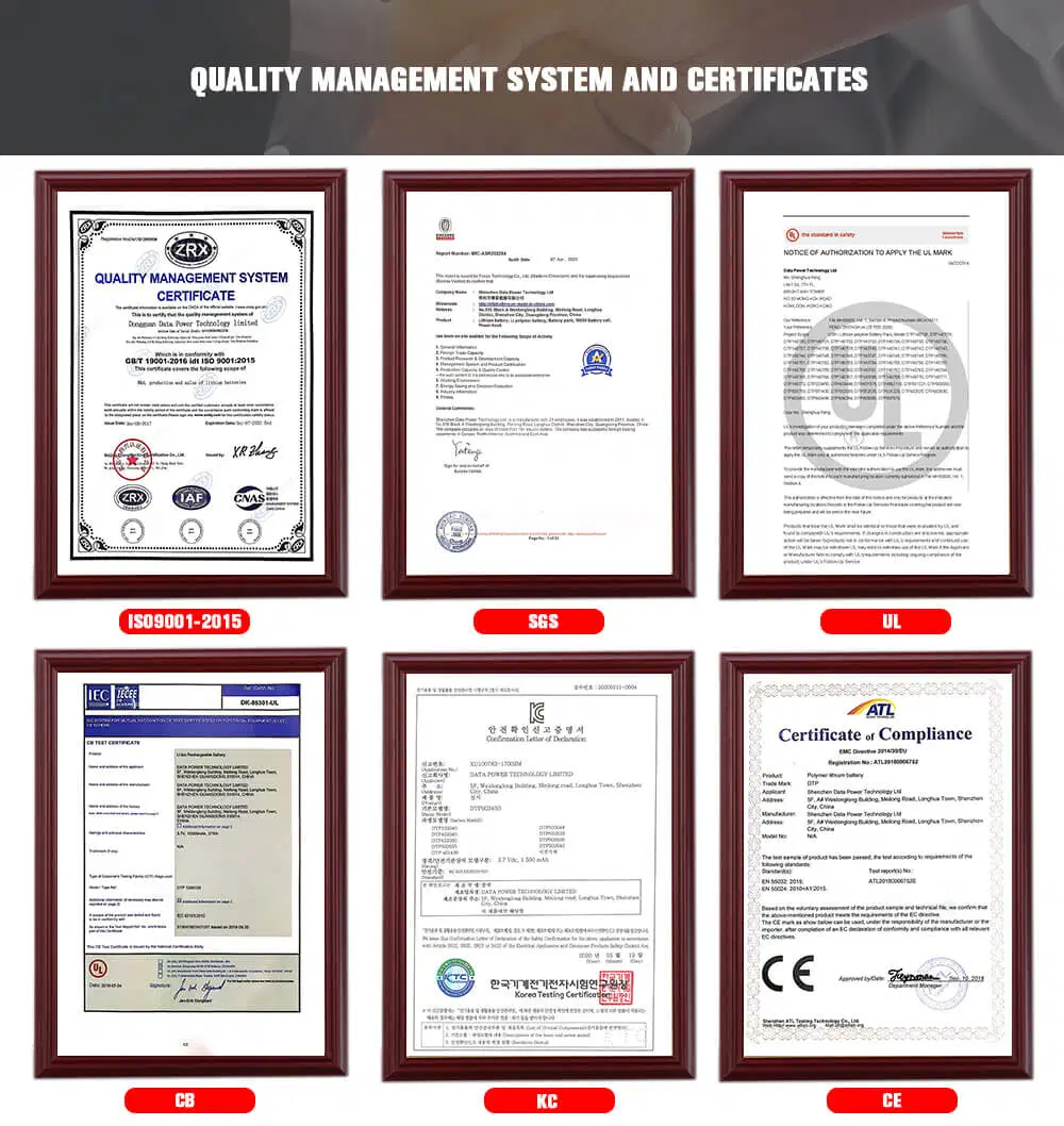 بطارية ليثيوم أيون ذكية Un38.3/MSDS/KC Certification 603759 3.7 فولت 1500 مللي أمبير/ساعة شاهد