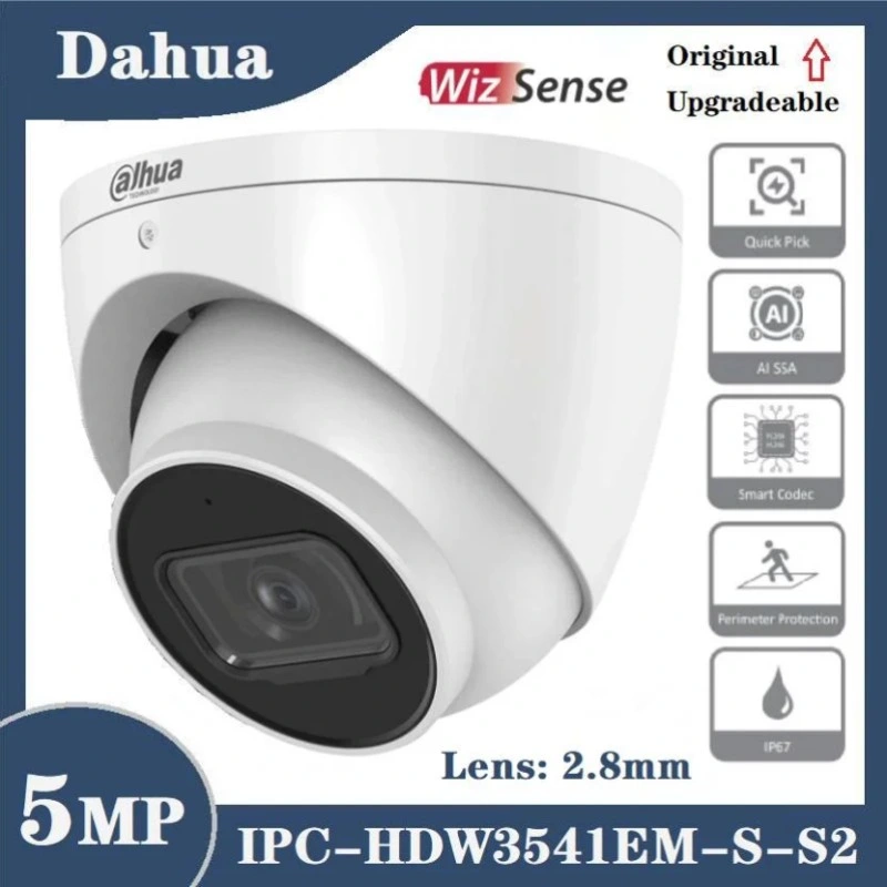 En Stock 5 MP de Dahua Ipc globo ocular Wizsense espía de la red de seguridad de la cámara CCTV