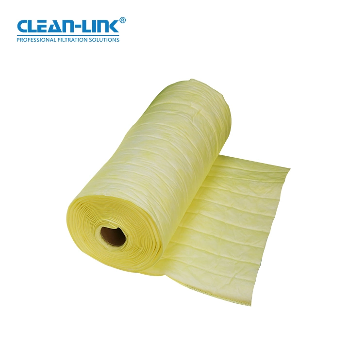 Clean-Link Washable Synthetic Filter Medias / Bag Dust Filter Material for F5 - F8