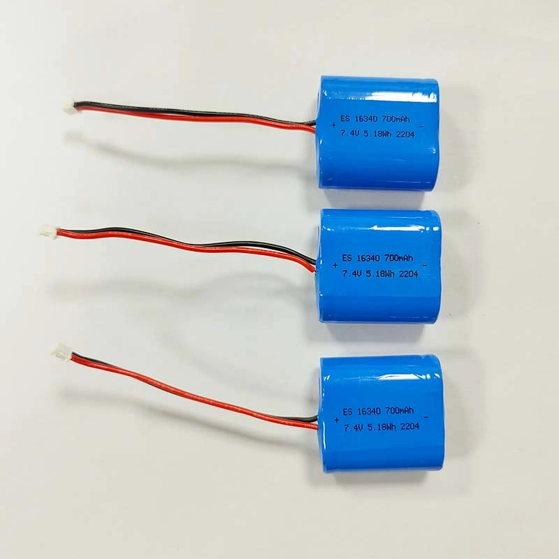 Lithium-Ionen-Akku mit 16340 2S 700mAh Li-Ionen-Zellen Paket