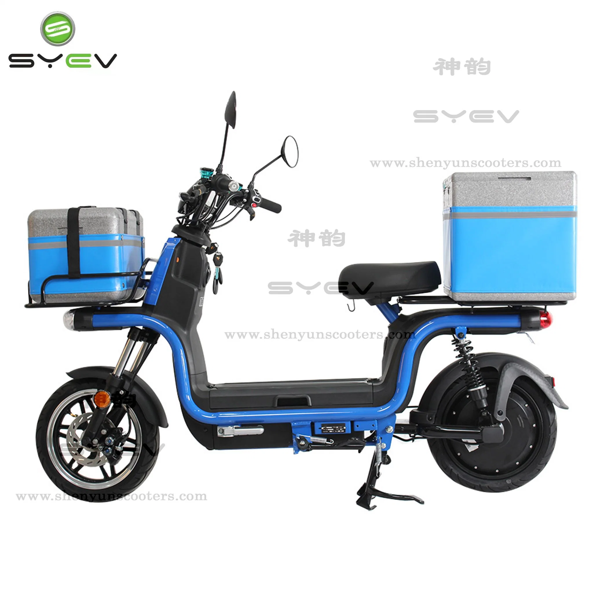 Syev 2022 New Mobility Delivery Bike with 1200W Powerful Motor for Delivery or Cargo Food 45km/H 120km Long Range