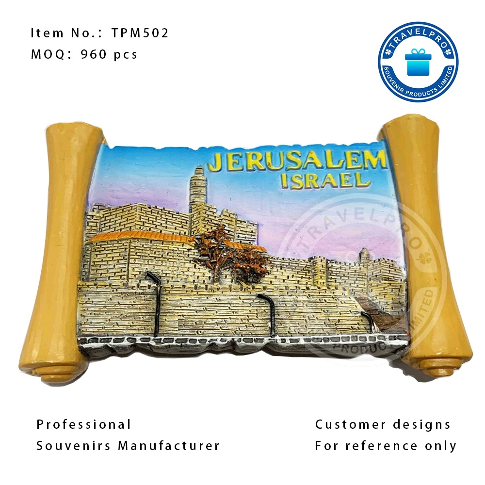 Jerusalem Israel Resin Fridge Magnet, Home and Office Decorations, Souvenir Factory