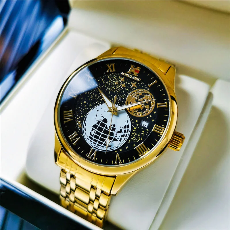 Watch Men&prime; S Luxury Brand Hollowed out Automatic Mechanical Watch Fine Steel Butterfly Buckle Trend Men&prime; S Watch Mechanical Watch