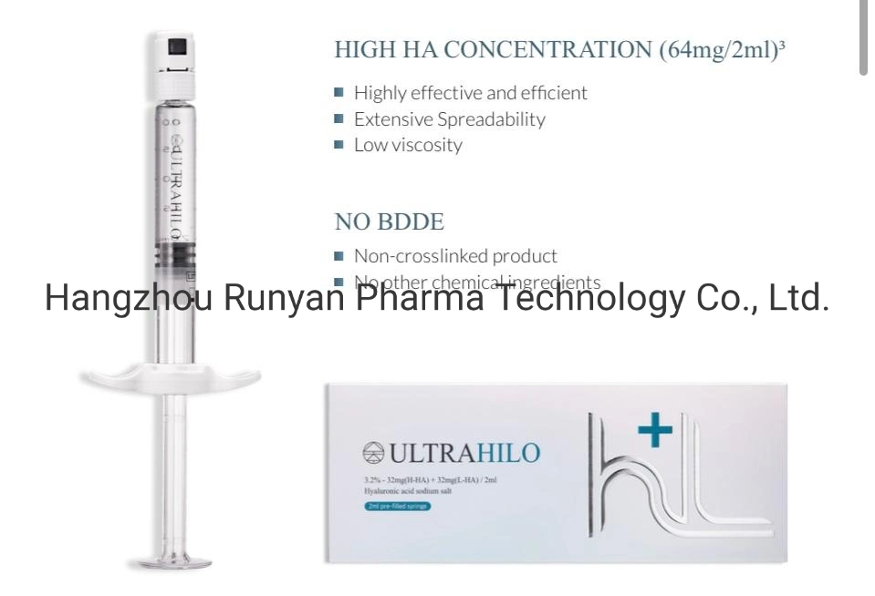 Ultrahilo producción de colágeno Anti-Winkle ácido Hialurónico SAL de sodio Profílo