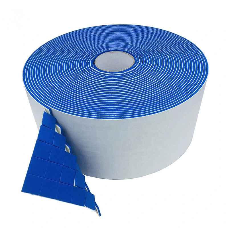 3mm Thickness Cork Separator Pads with Self-Adhesive PVC Foam for Glass Protecting Glass Protection Adhesive Cork with Blue Liner