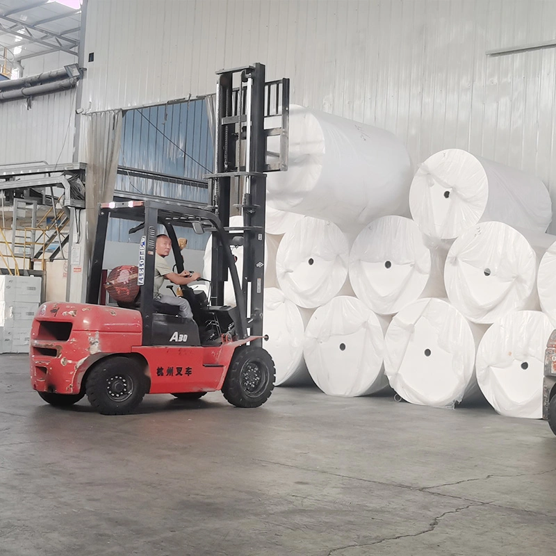 China Raw Materials for Making Tissue Papers Jumbo Mother Roll Facial Tissue