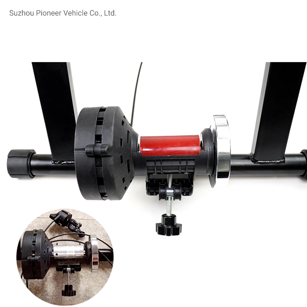 Rolo de treino de bicicleta magnético de alta qualidade preto com roda magnética