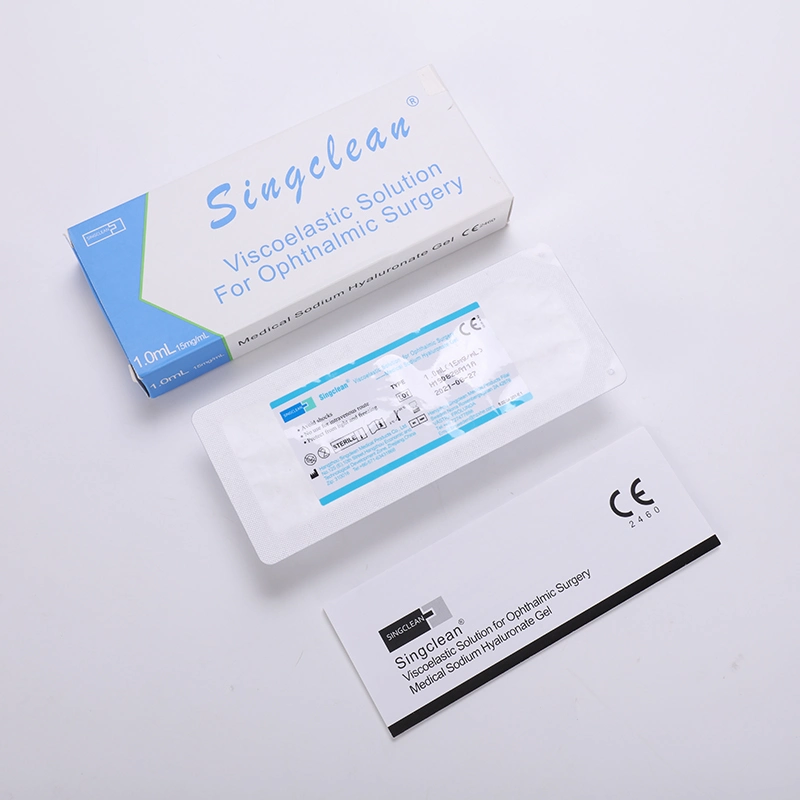 Singclean Without Ethylene Oxide Sterilization 1 Syringe in a Box Viscoelastics Ophthalmic Viscosurgical Device