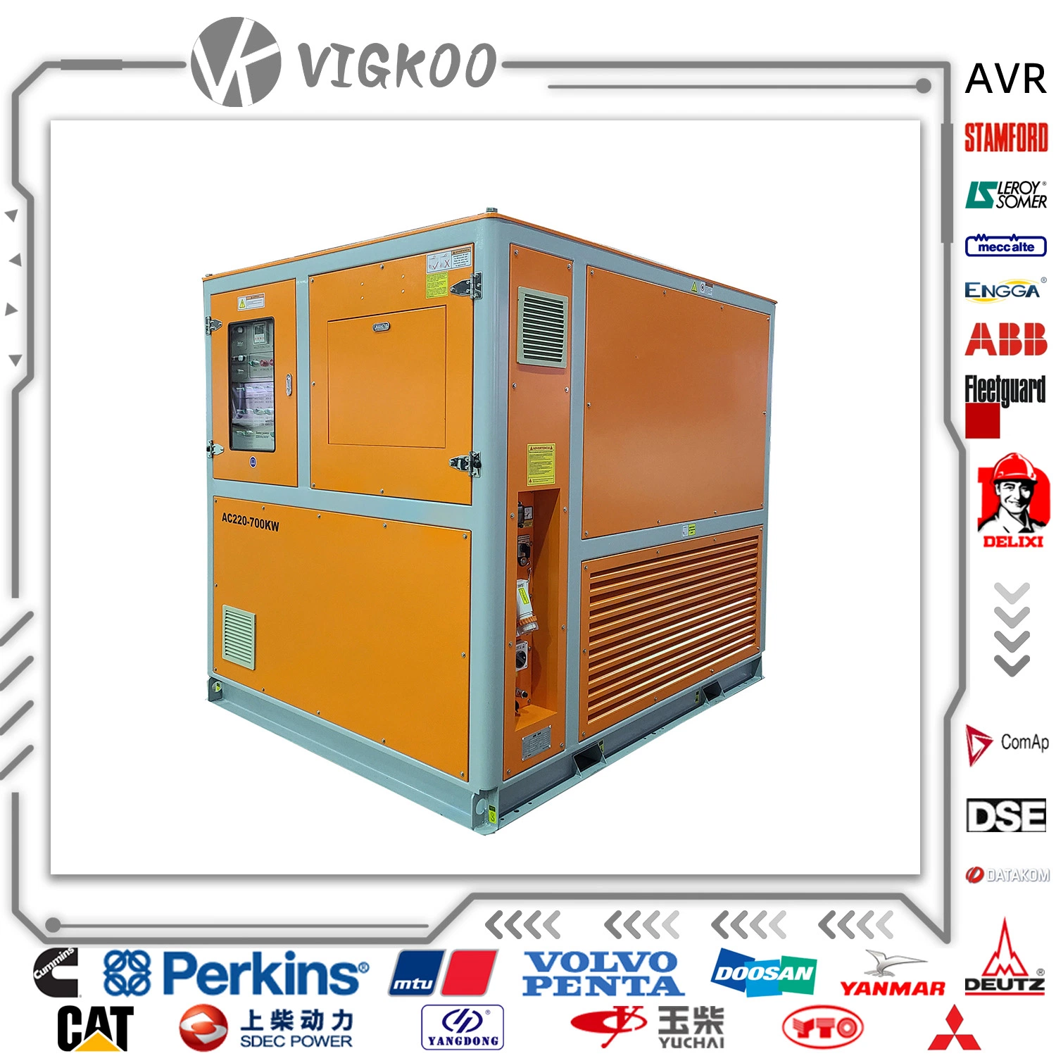 Customized 700kw Resistive Inductive Load Bank for Diesel Generator Set Testing