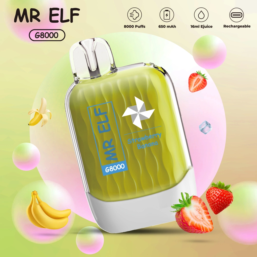 Original Manufacturer Factory Wholesale/Supplier Mr Elf G8000 Puffs Rechargeable Disposable/Chargeable Vape Vaporizer