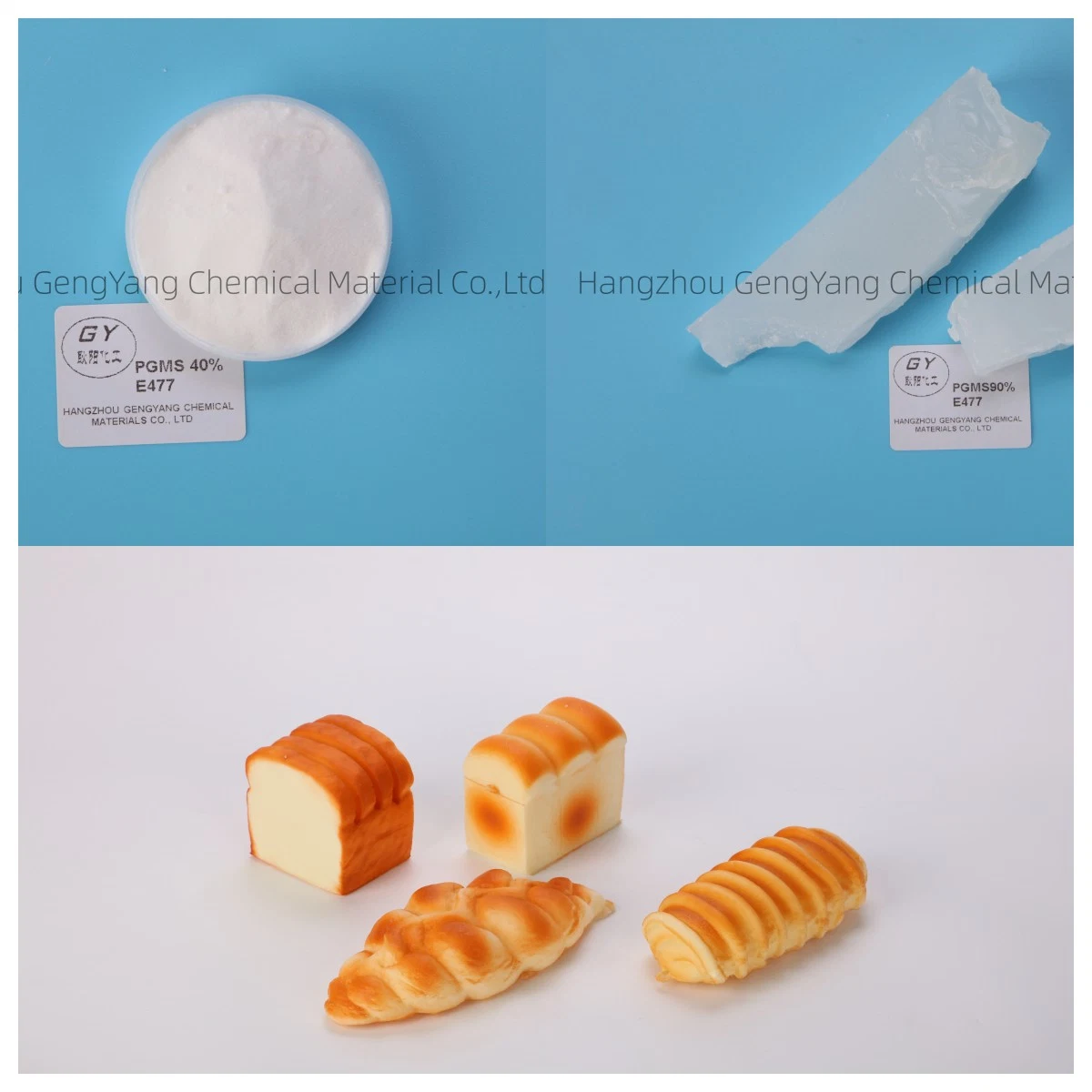 Food Additived Proplyene Glycol Ester of Fatty Acid E477 High Quality Pgms