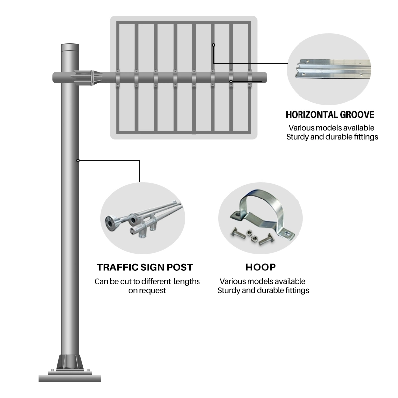 Hot Selling Double Arm 5m Outdoor Steel Post L-Shape Sigle Arm Traffic Pole