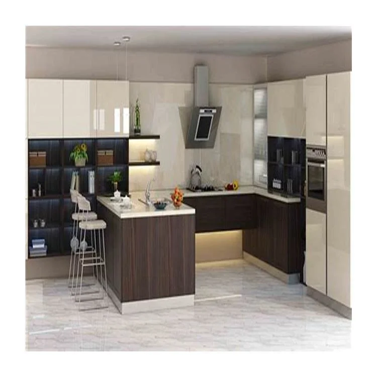 Orient Modern Design MDF/Plywood Materials Lacquer Kitchen Cabinets