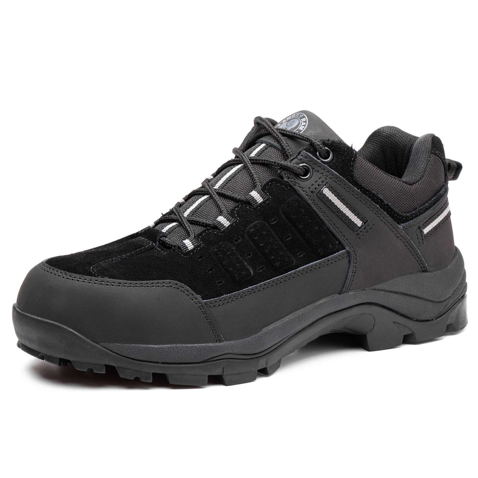 Industrial Labor Protective Steel Toe Shoes with Durable Rubber Sole