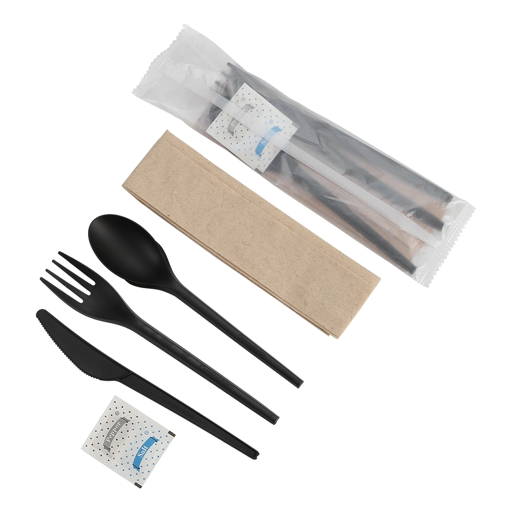 Quanhua Degradable Disposable Cutlery Set Set Set of Knives, Forks and Spoons Disposable Cutlery