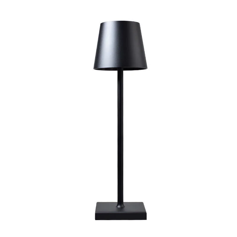 Lampe de table LED sans fil rechargeable, alimentée par batterie, étanche, avec fonction tactile.