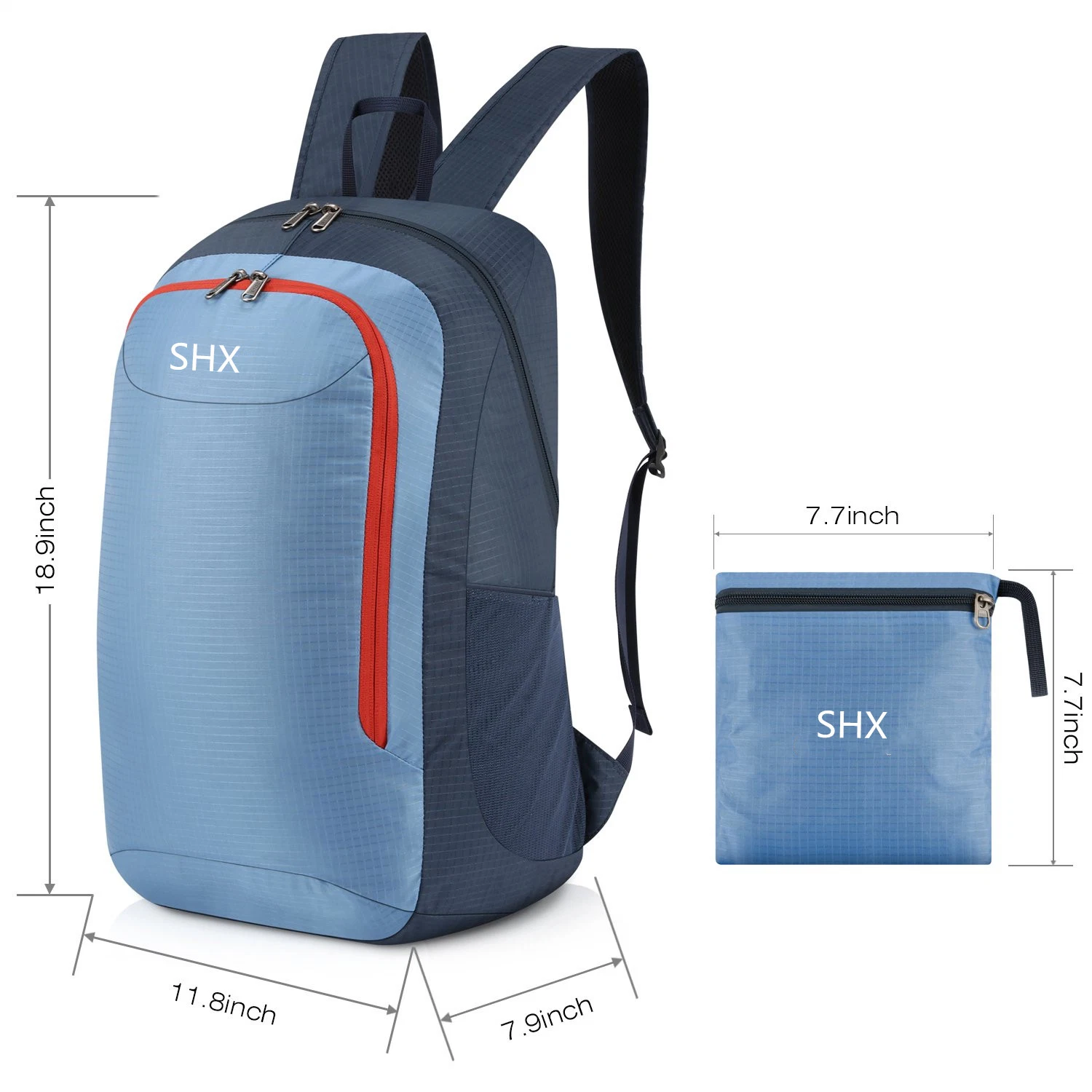 28L Bolsa mochila ligera Práctico bolso de viaje Excursiones Daypack