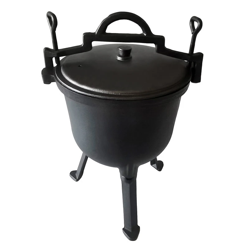 4L 5L 7L 8L 10L 15L Campfire Cast Iron Meatpot Dutch Oven Poland Pot Cast Iron Boilers Cauldron Pot Cast Iron Pressure Pot