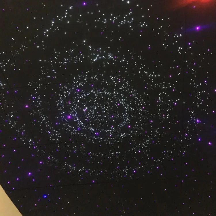 Poyester Fiber Optic Starry Sky Star Ceiling with Shooting Star Elements Acoustic Panels