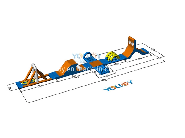 L'extérieur du parc aquatique flottante gonflable diapositive Jeux pour piscine