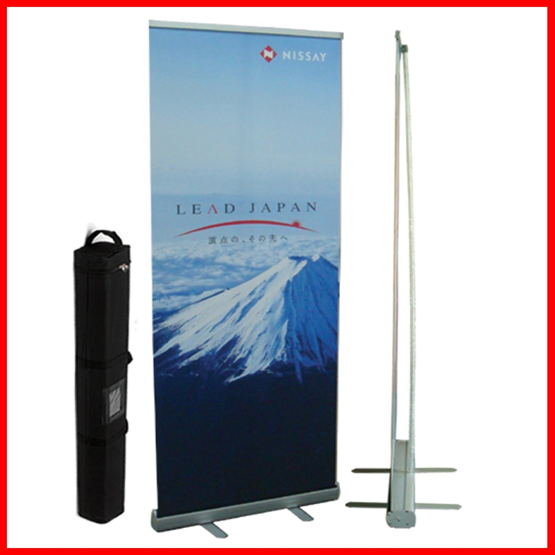 230mic Silber Back Pet Promotion für Roll Up Display 100% Haustier