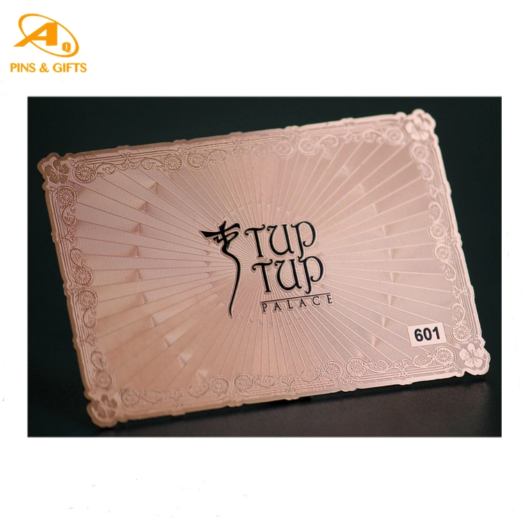 Fashion RFID Card Contactless Stainless Steel Custom Metal Name Business Card