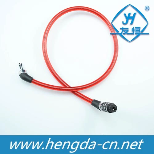 4 Code Combination Steel Cable Bicycle Lock (YH1220)